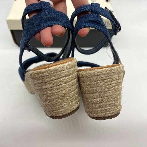 a.n.a Womens Dukes Heeled Sandals Denim Blue Size 10M - Picture 8 of 12